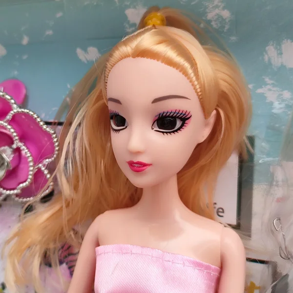 Bộ búp bê tạo mẫu thời trang và trang điểm LH16880793 C407 (Hồng)