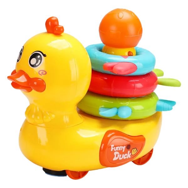 Đồ chơi chú vịt chạy loanh quoanh vui vẻ có nhạc đèn LH16880904 C407 (Vàng)