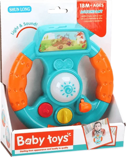 Đồ chơi vô lăng lái xe có nhạc đèn LH16880844 C407 (Xanh dương)