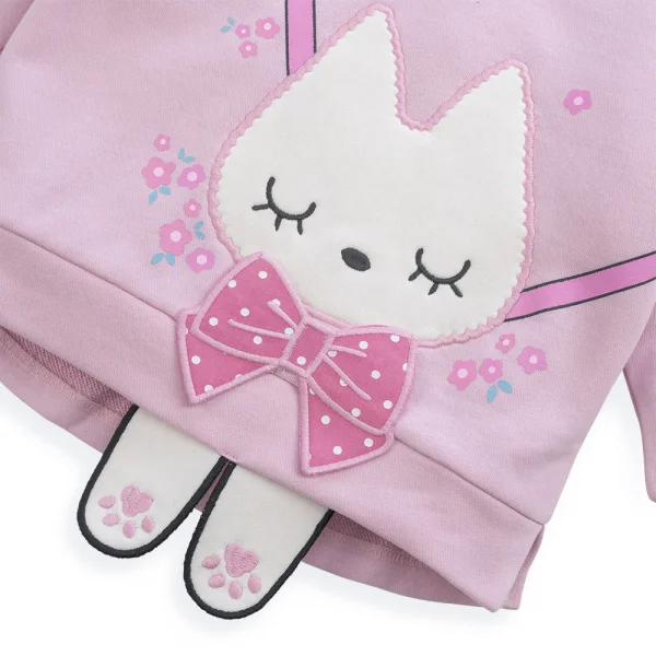 Bộ bé gái dài đông Animo ST1124027 (1-4Y,Hồng)