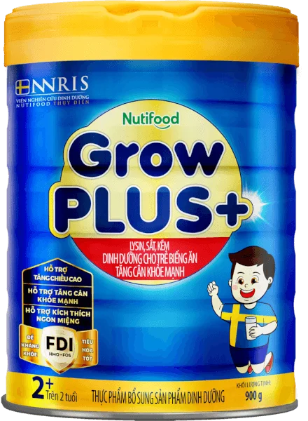 Sữa GrowPLUS+ Xanh 2+ tuổi, 900g