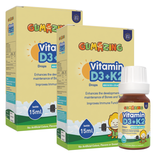 Combo 2 Thực phẩm bảo vệ sức khoẻ Gumazing Vitamin D3K2 Drops