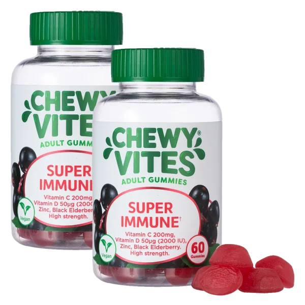 Combo 2 Thực phẩm bổ sung CHEWY VITES ADULT GUMMIES SUPER IMMUNE