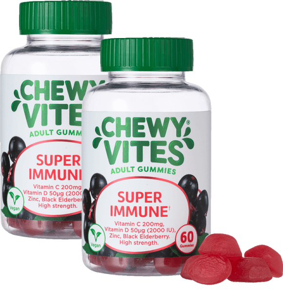 Combo 2 Thực phẩm bổ sung CHEWY VITES ADULT GUMMIES SUPER IMMUNE