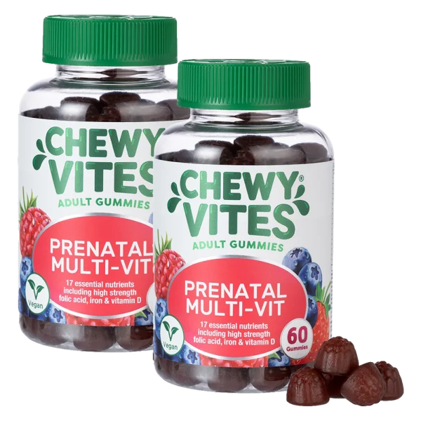 Combo 2 Thực phẩm bổ sung CHEWY VITES ADULT GUMMIES PRENATAL MULTI-VIT