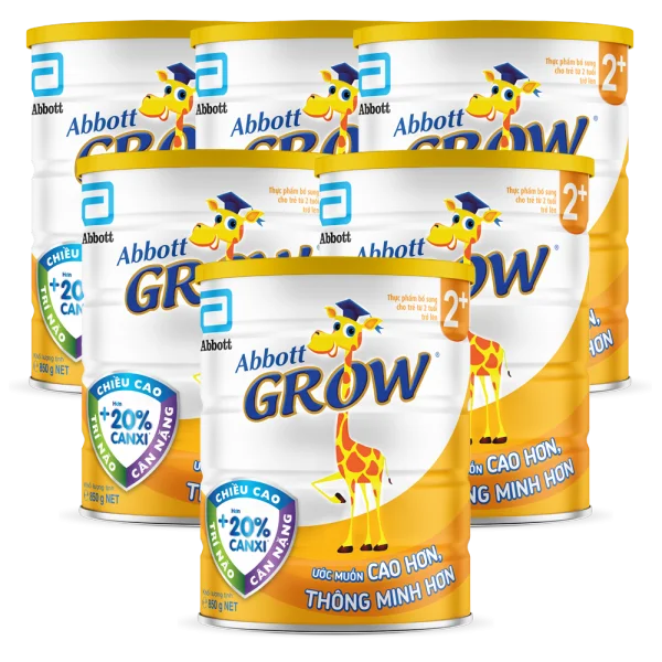 Combo 6 lon Abbott Grow 2 , 850g