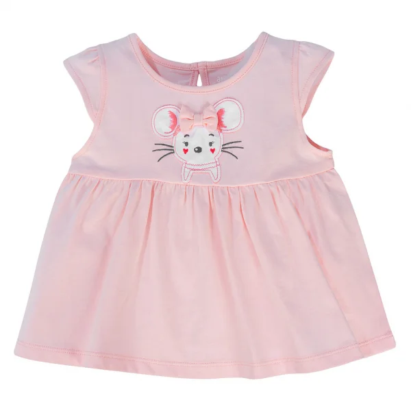 Bộ bé gái ngắn BST Chuột Đào Animo LU1024055 (9M-6Y,Hồng)