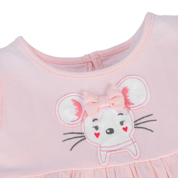 Bộ bé gái ngắn BST Chuột Đào Animo LU1024055 (9M-6Y,Hồng)