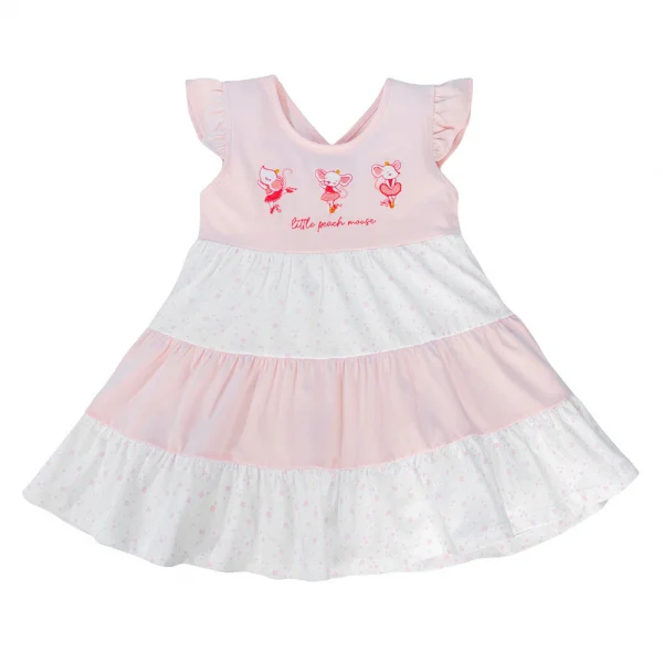 Đầm bé gái BST Chuột Đào Animo LU1124047 (9M-6Y,Hồng)