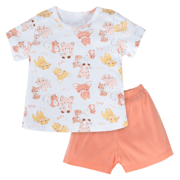 Bộ bé gái Animo Easy LU0924075 (1-4Y,Cam sữa)