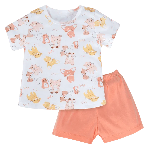 Bộ bé gái Animo Easy LU0924075 (1-4Y,Cam sữa)