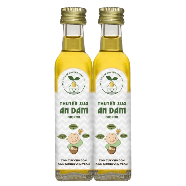 Combo 2 Dầu Óc Chó Nguyên Chất Thuyền Xưa Ăn Dặm Cho Con 250ml