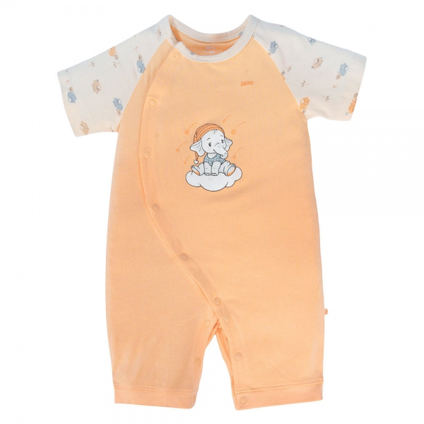 Set 2 Bodysuit modal kháng khuẩn đùi Animo VD1024011 (0-12M,Cam)