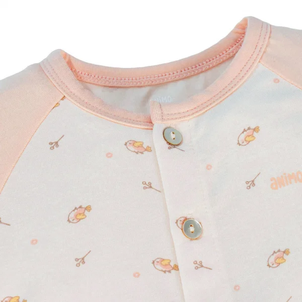 Set 2 Bộ modal kháng khuẩn dài Animo VD1024003 (0-24M,Hồng đào)