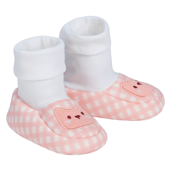 Giày sơ sinh cao cổ BG Animo A2410_MN010 (9-11,Hồng)