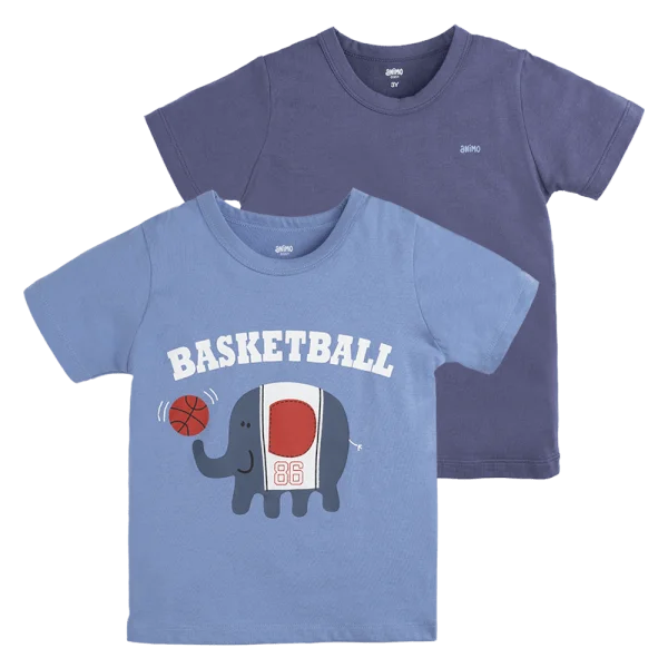 Set 2 Áo bé trai Animo Easy HN0924022 (1-4Y,Nhiều màu)