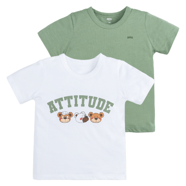 Set 2 Áo bé trai Animo Easy HN0924017 (1-4Y,Nhiều màu)