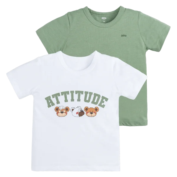 Set 2 Áo bé trai Animo Easy HN0924017 (1-4Y,Nhiều màu)