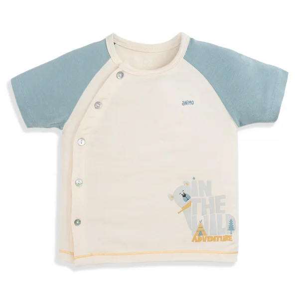 Set 2 Bộ modal kháng khuẩn ngắn Animo VD1024006 (0-24M,Xanh )