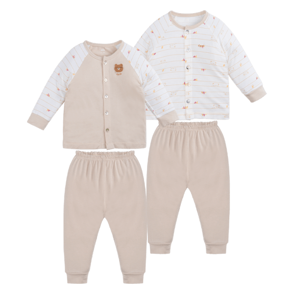 Set 2 Bộ kháng khuẩn Modal dài Animo BMC1024024 (0-24M,Be)