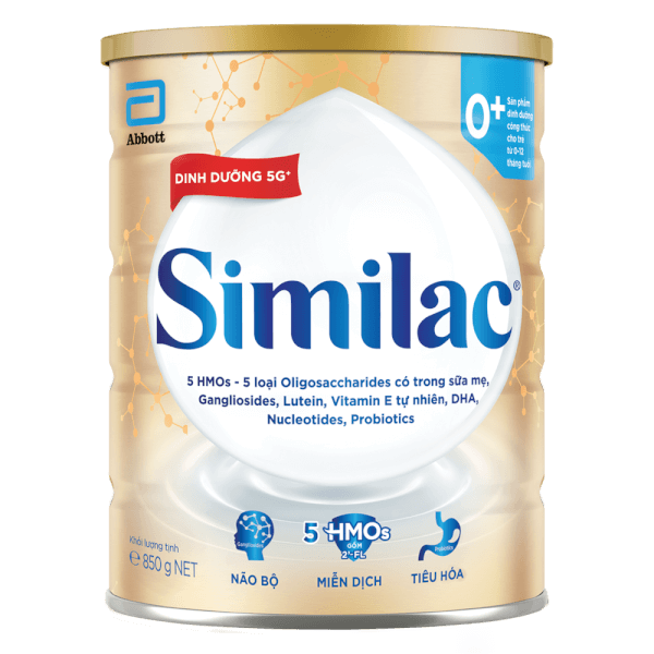 Sữa Similac 0+ 850g (0-12 tháng) (Bao bì cũ: Similac Số 1 900g (0-6 tháng) - Giao bao bì ngẫu nhiên)