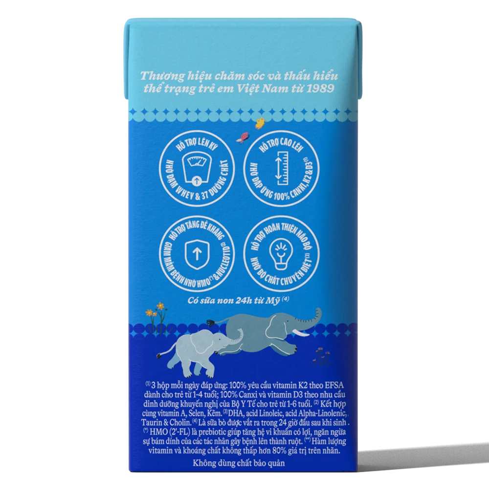 Combo 3 Thùng Sữa uống dinh dưỡng Dielac Grow Plus 110ml (Sữa Non) - Lốc 4 hộp