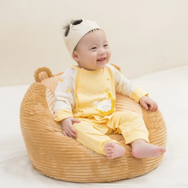 Bodysuit Modal dài Animo VD1024042 (0-12M,Vàng)