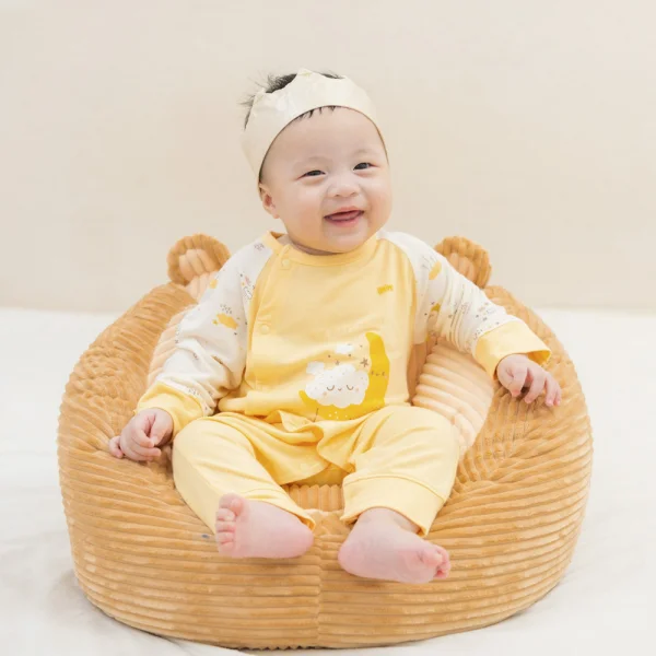 Bodysuit Modal dài Animo VD1024042 (0-12M,Vàng)