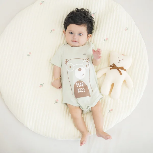 Set 2 Bodysuit modal kháng khuẩn tam giác Animo VD1024010 (0-9M,Xanh bơ)
