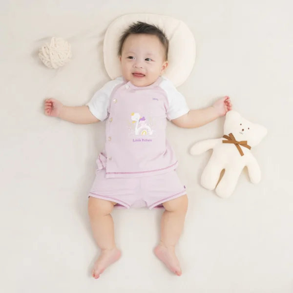 Set 2 Bộ modal kháng khuẩn ngắn Animo VD1024008 (0-24M,Tím)