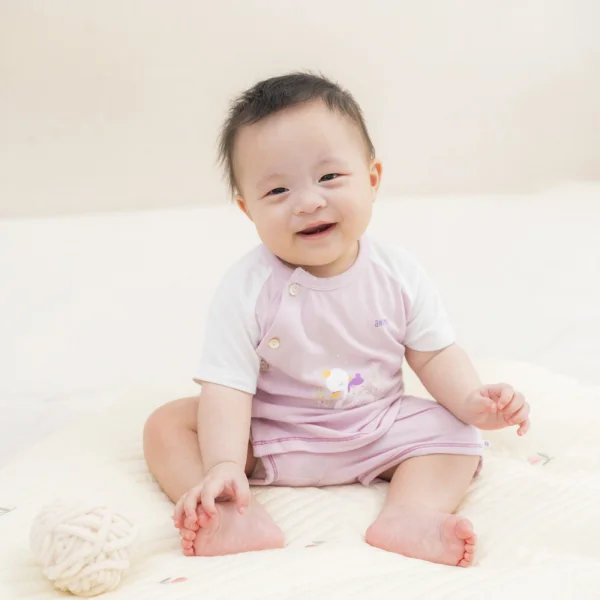 Set 2 Bộ modal kháng khuẩn ngắn Animo VD1024008 (0-24M,Tím)