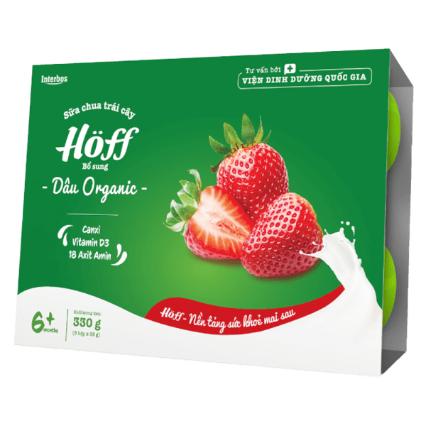 Sữa chua trái cây HӦff - Bổ sung Dâu - Organic 55gr