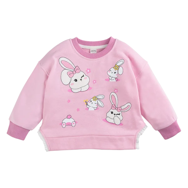 Bộ bé gái dài đông Animo ST1124028 (1-4Y,Hồng)