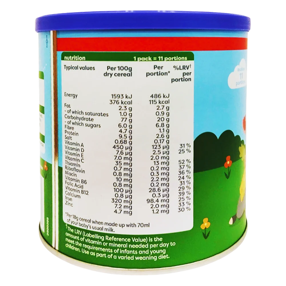 Thức ăn bổ sung dành cho trẻ từ 7 tháng tuổi trở lên: Cháo mì ý rau củ và phô mai-Heinz veggie pasta with cheese porridge