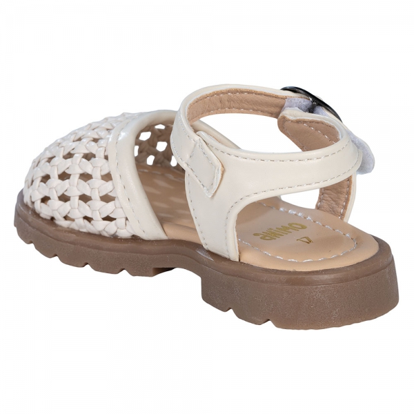 Sandal bé gái Animo A2410_MN029 (17-23,Trắng)