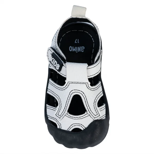 Sandal bé trai Animo A2410_MN026 (17-23,Trắng-Đen)