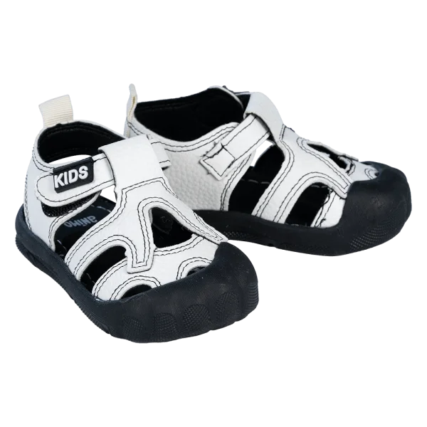Sandal bé trai Animo A2410_MN026 (17-23,Trắng-Đen)