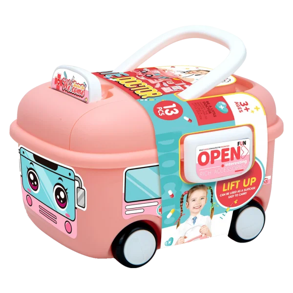 Xe ô tô nhập vai bác sĩ CY613118 C409 (Hồng)