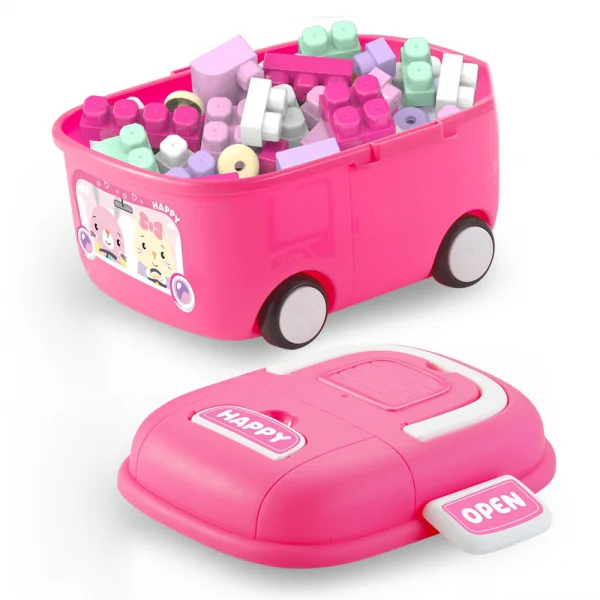 Hộp xe xếp hình khối 40pcs RFD597527 C409 (Hồng)