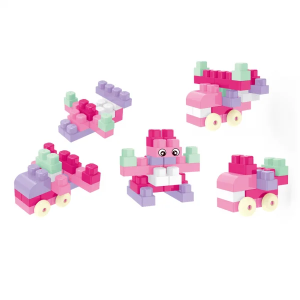 Hộp xe xếp hình khối 40pcs RFD597527 C409 (Hồng)