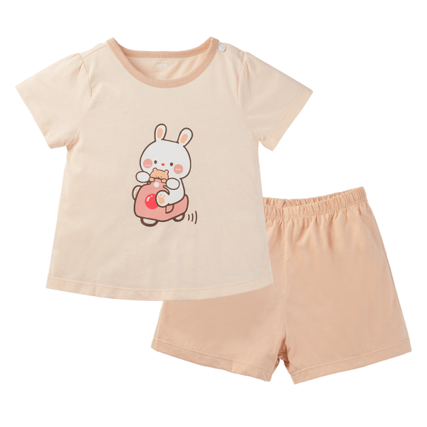 Bộ bé gái ngắn Animo Easy TX1124076 (1-4Y,Be)