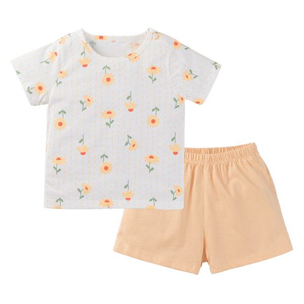 Bộ bé gái ngắn Animo Easy TX1124073 (1-4Y,Cam)