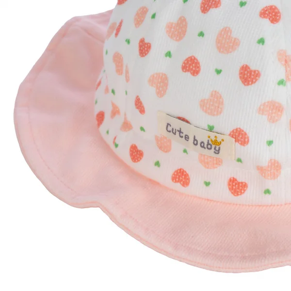 Nón vành tròn bé gái Animo A2410_JK008 (48cm,Hồng nhạt)