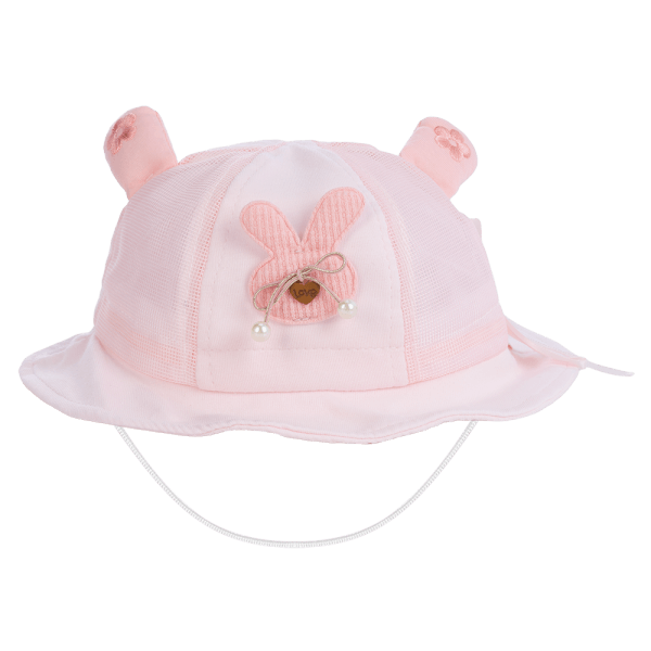 Nón vành tròn bé gái Animo A2410_JK006 (48cm,Hồng)