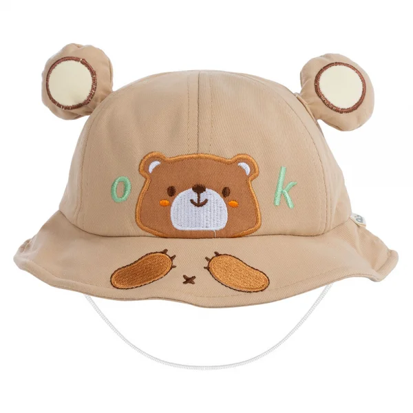 Nón vành tròn bé trai Animo A2410_JK019 (48cm,Màu be)