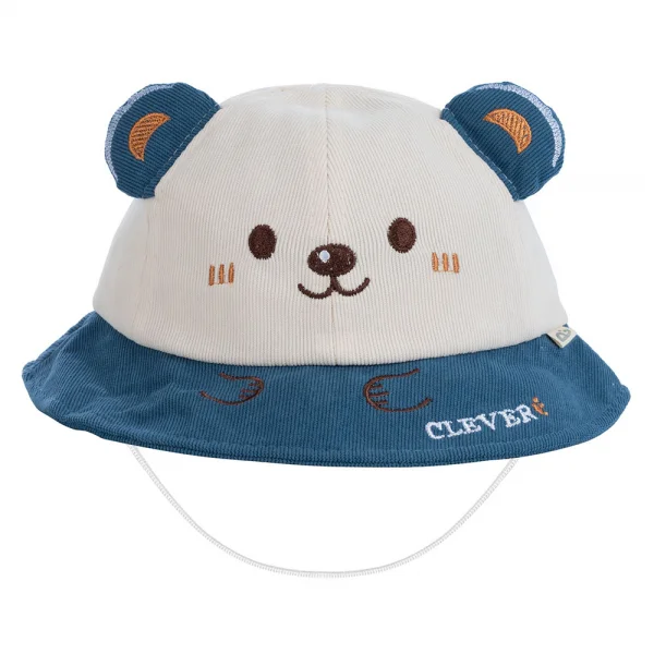 Nón vành tròn bé trai Animo A2410_JK018 (50cm,Kem-Xanh)