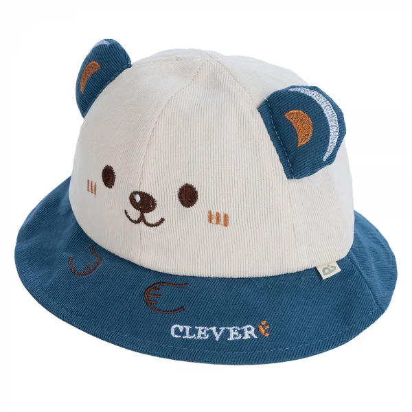 Nón vành tròn bé trai Animo A2410_JK018 (50cm,Kem-Xanh)