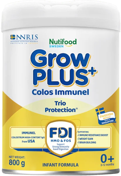 Sản phẩm dinh dưỡng công thức GrowPLUS+ Colos Immunel 0+, 800g (0-12 tháng)