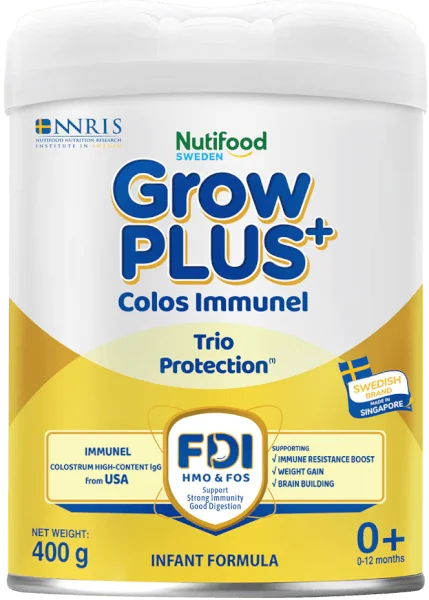 Sản phẩm dinh dưỡng công thức GrowPLUS+ Colos Immunel 0+, 400g (0-12 tháng)