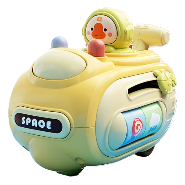 Xe moto nhấn cót chạy trớn dễ thương  LH16880877 C409 (Vàng)